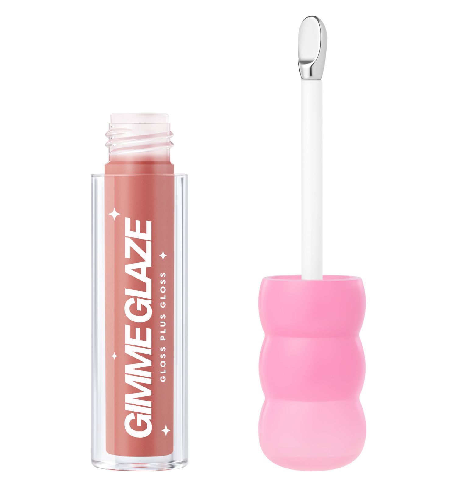 Блеск для губ Love Generation Gimme Glaze зеркальное покрытие эффект увлажнения и объема тон 04 пыльно-роз 3мл - фото 1