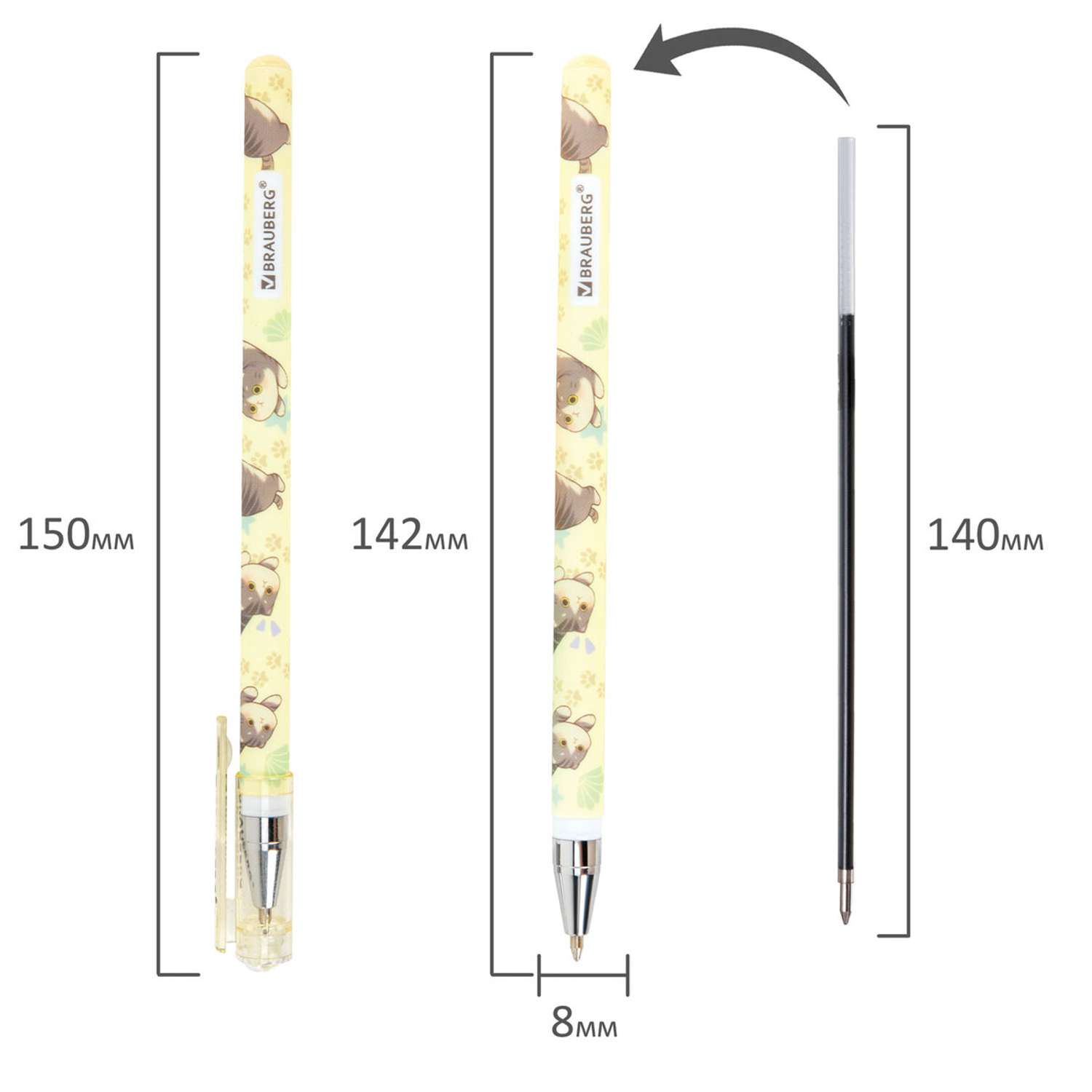 Ручка шариковая Brauberg в ассортименте - фото 3