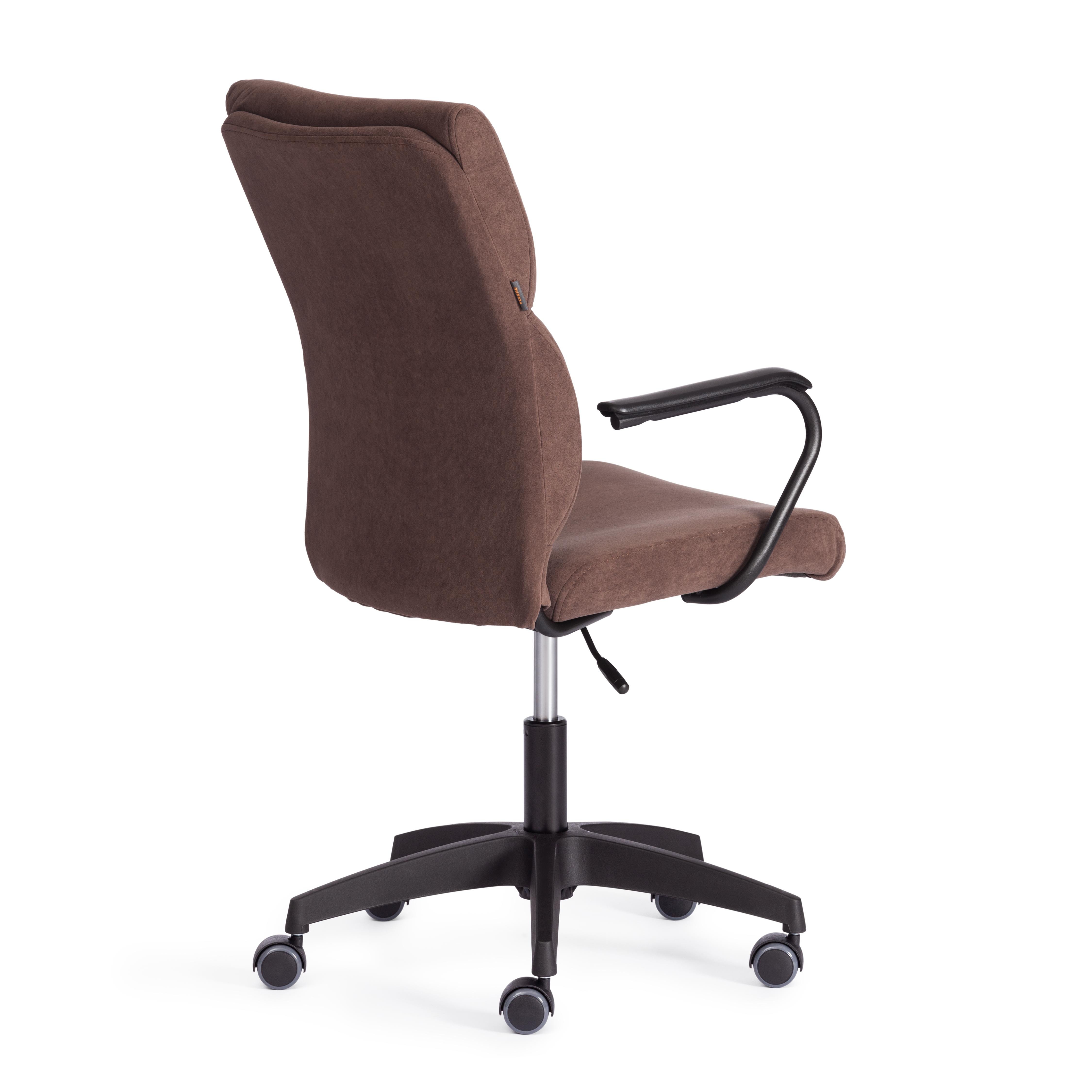 Компьютерное кресло TETCHAIR флок коричневый - фото 4
