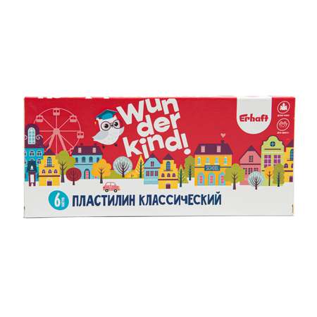 Пластилин Erhaft 6 цв.