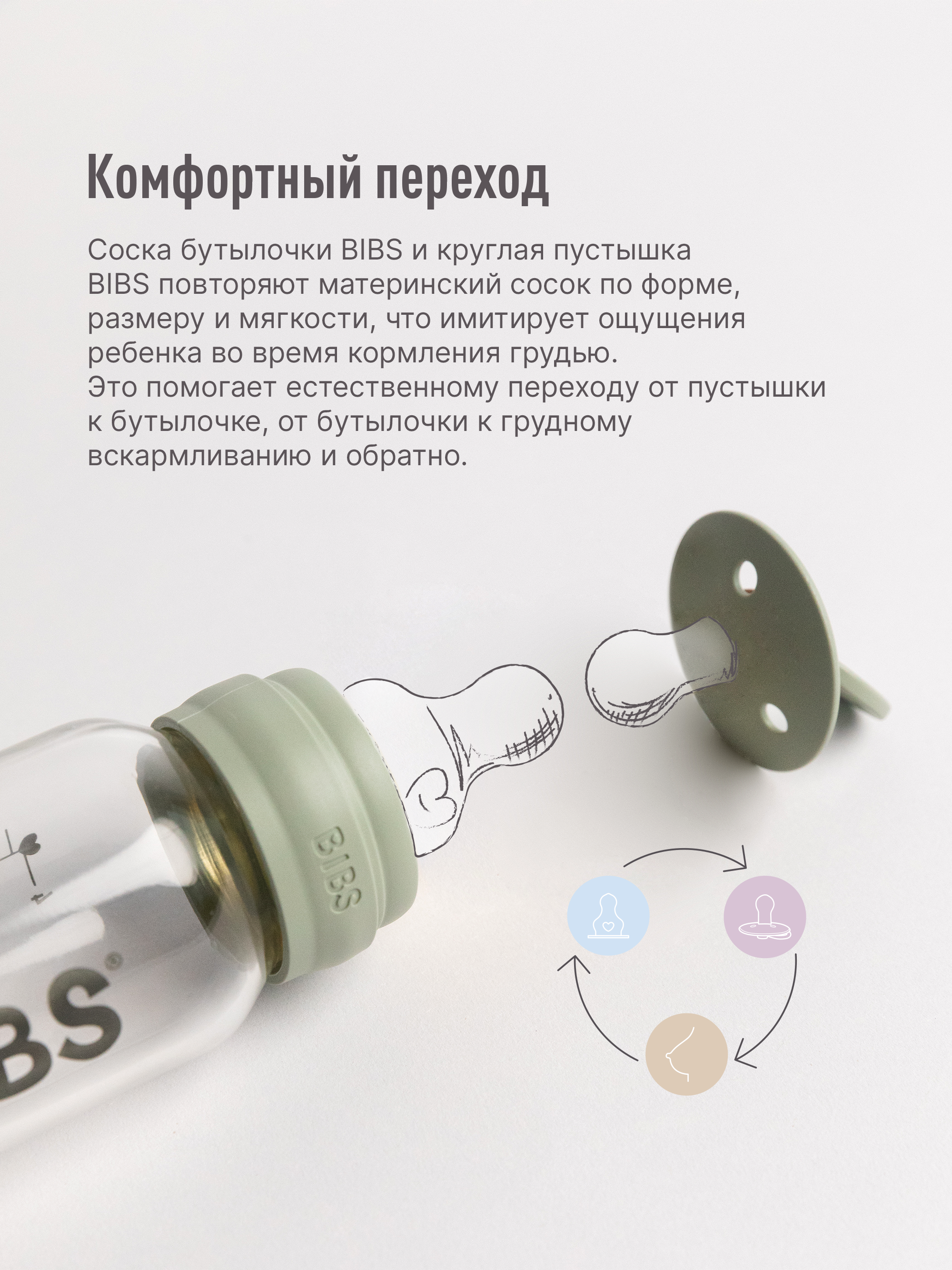 Соска BIBS Anti-Colic силикон (быстрый поток) 2 шт. - фото 7