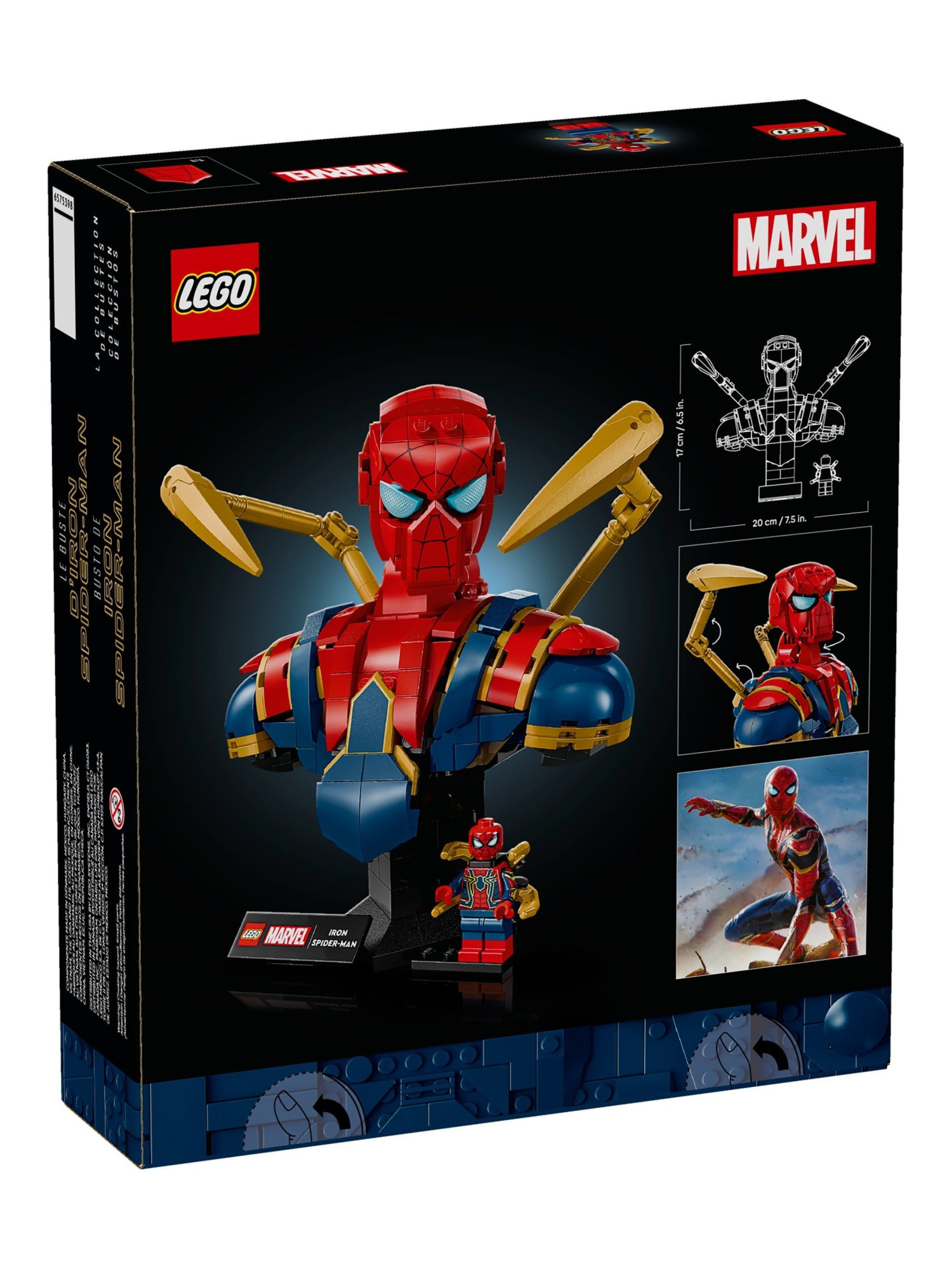 Конструктор LEGO Marvel Super Heroes Бюст Железного Паука 379 дет. - фото 4