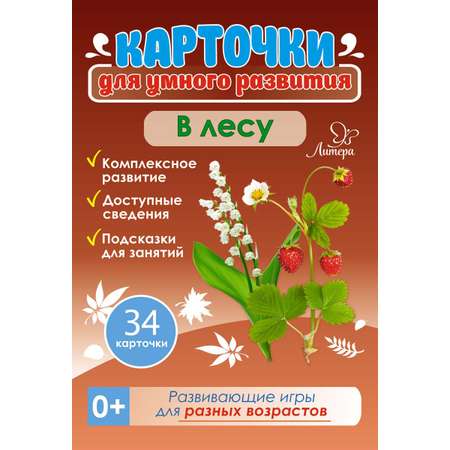 Карточки для умного развития ИД Литера В лесу. 0+