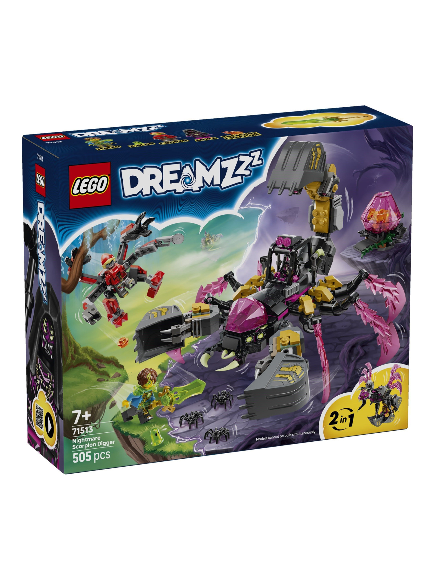 Конструктор LEGO DREAMZzz Кошмарный скорпион-копатель 505 дет. - фото 1