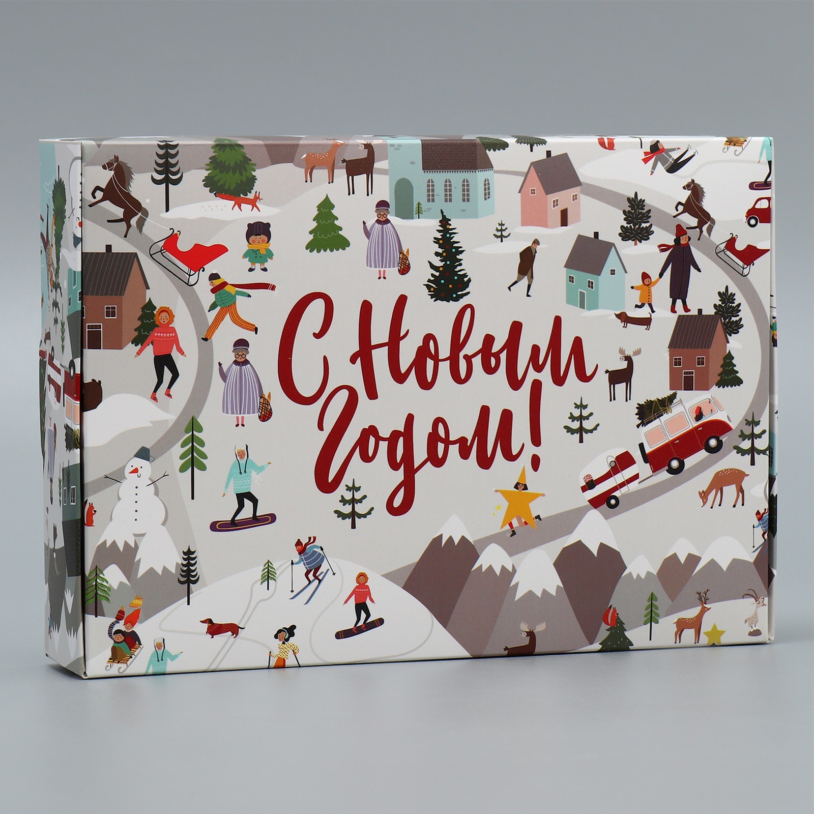 Коробка складная Дарите Счастье "Новогодние истории", 21 х 15 х 5 см - фото 4