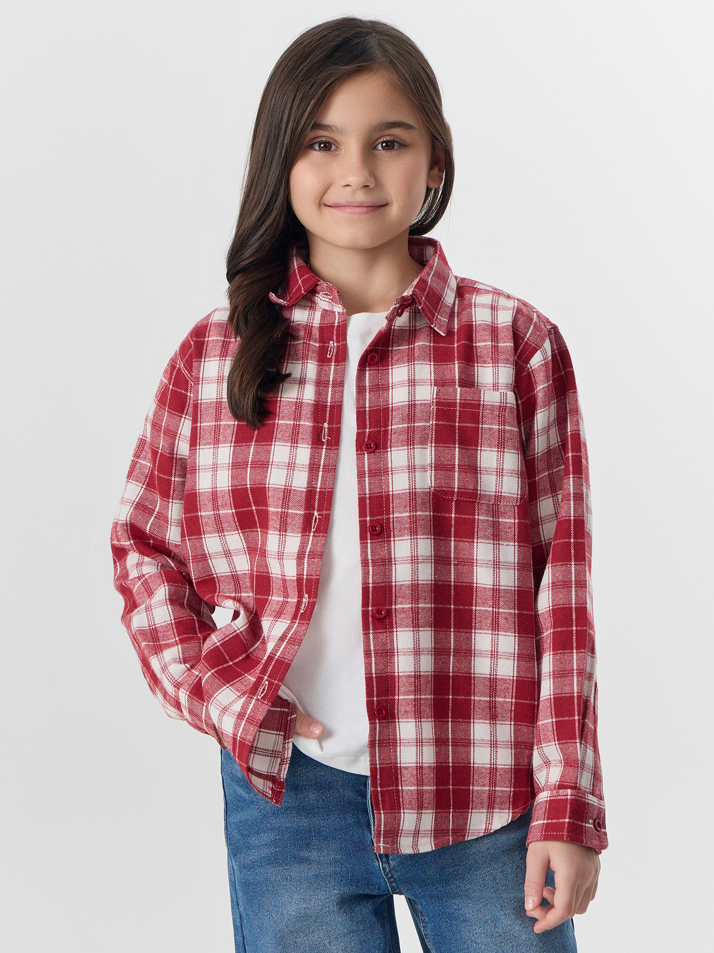 Рубашка Mark Formelle (Марк Формэль) 127985/красная клетка - фото 1