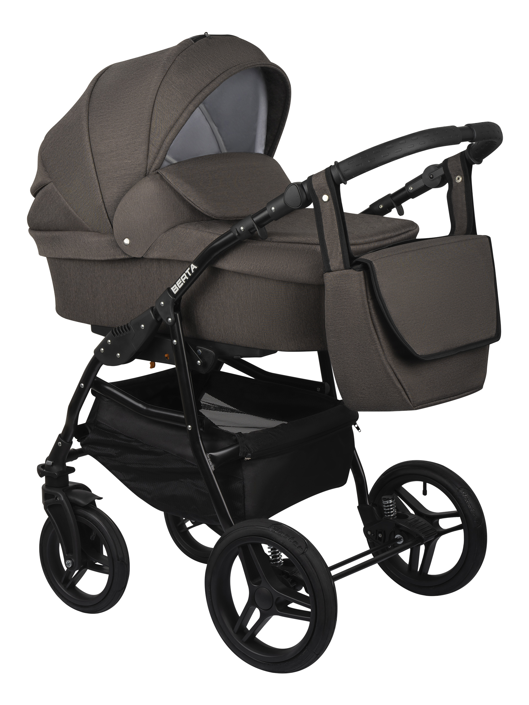 Коляска 3в1 Alis Berta 11 светло-коричневый - фото 1