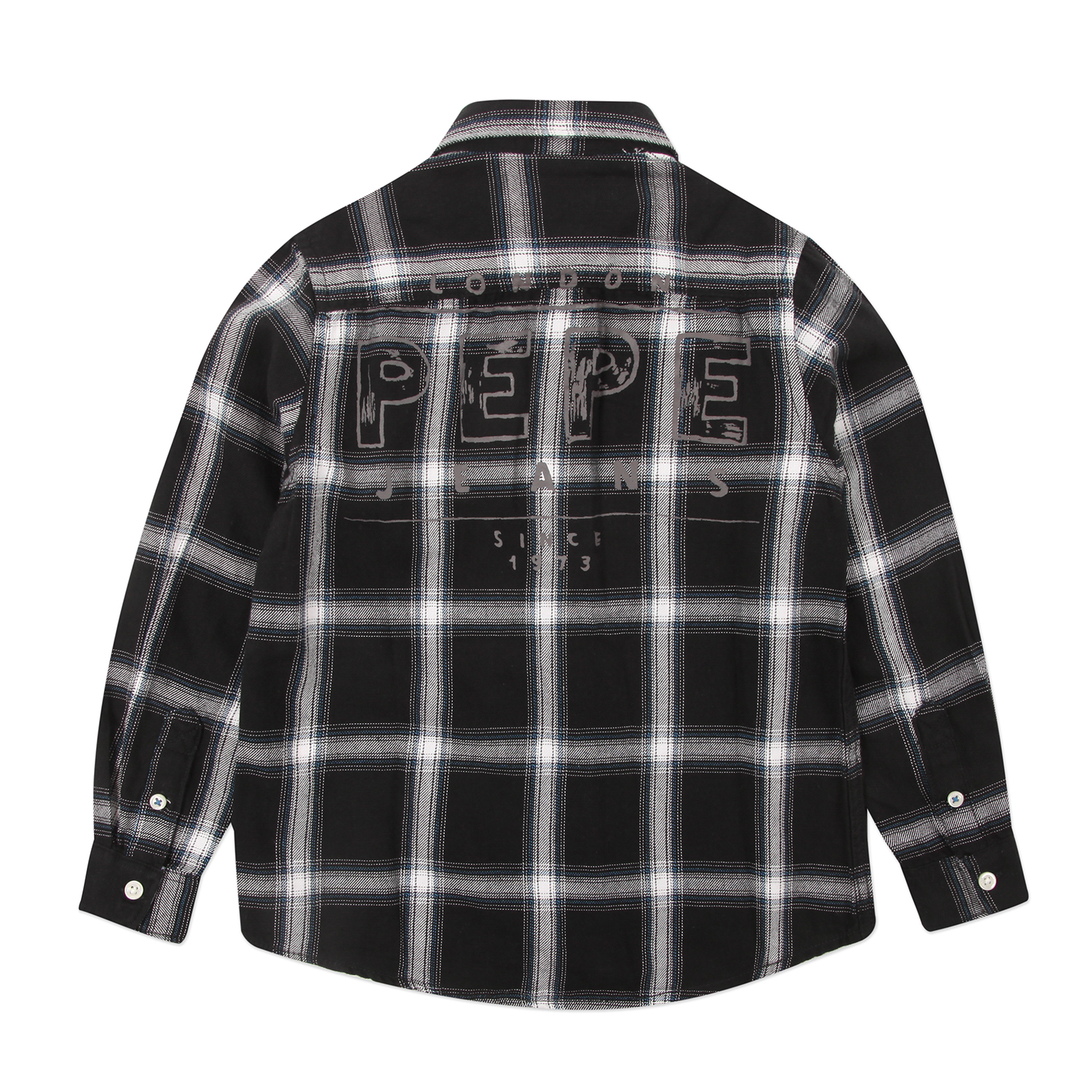 Рубашка Pepe Jeans London цвет черный страна производства Бангладеш ⚡️ заказать за 5673 ₽ в интернет-магазине Детский мир. Размеры в наличии . Бесплатная доставка. Читайте отзывы, характеристики, смотрите 3 фото PB302133987 PB302133987 - фото 3