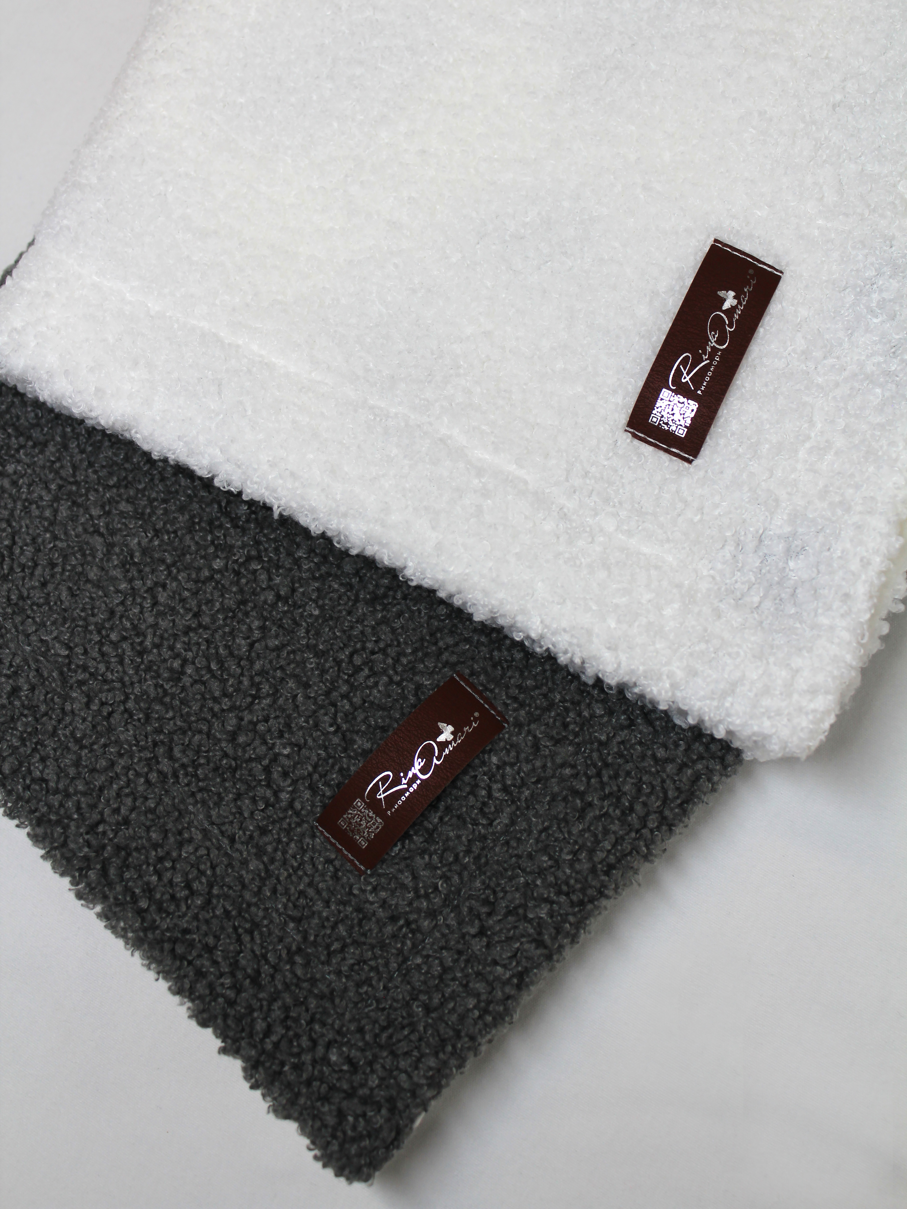 Плед RinaAmari Серый 100 x 75 см хлопок - фото 13