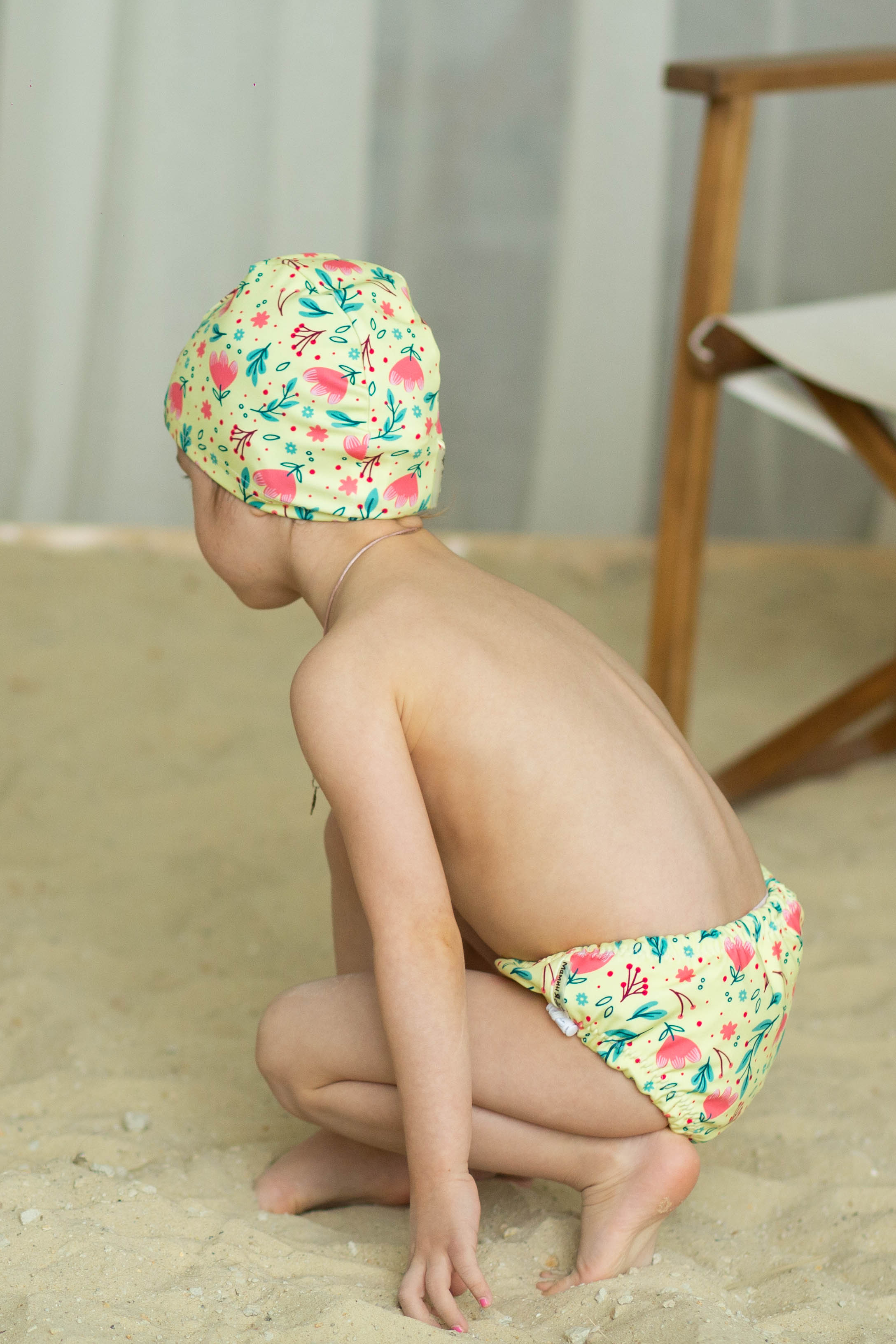 Шапочка для плавания Мамин Я Весенние цветы размер 3-6 лет - фото 4