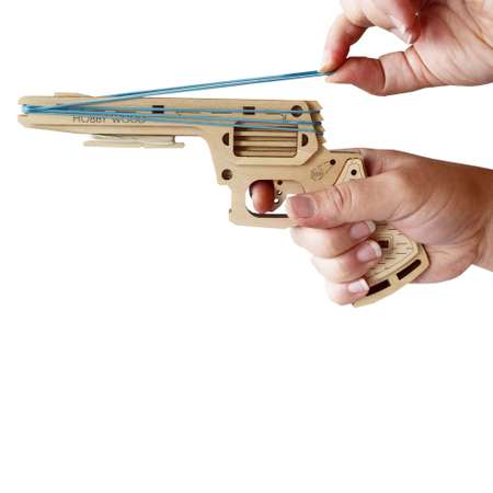Конструктор HobbyWood Резинкострел Револьвер Койот деревянный