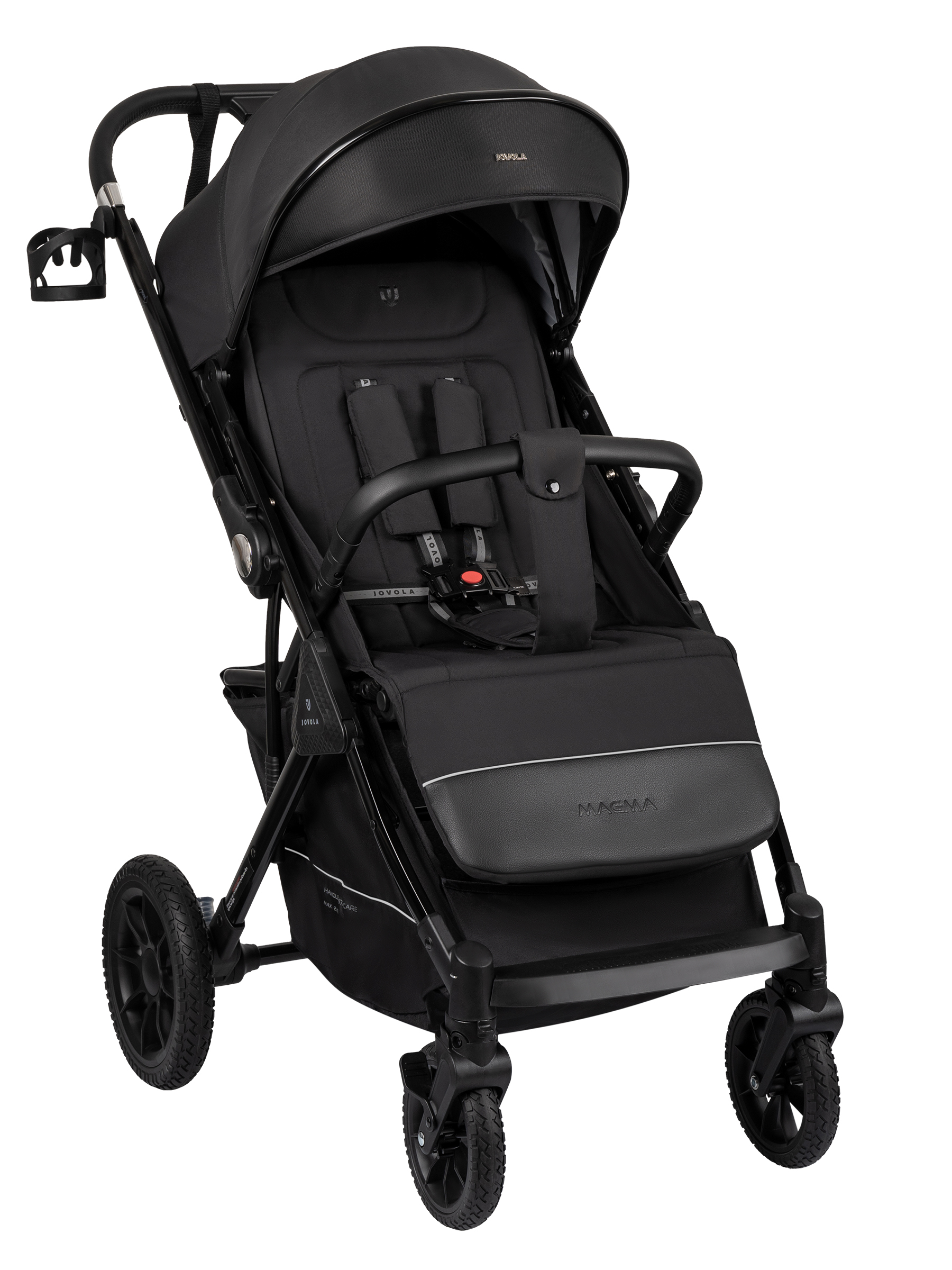 Коляска прогулочная JOVOLA Magma Plus черный - фото 16
