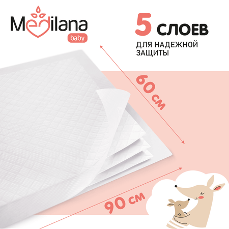Пелёнки одноразовые MEDILANA 60х90 см 30 шт.