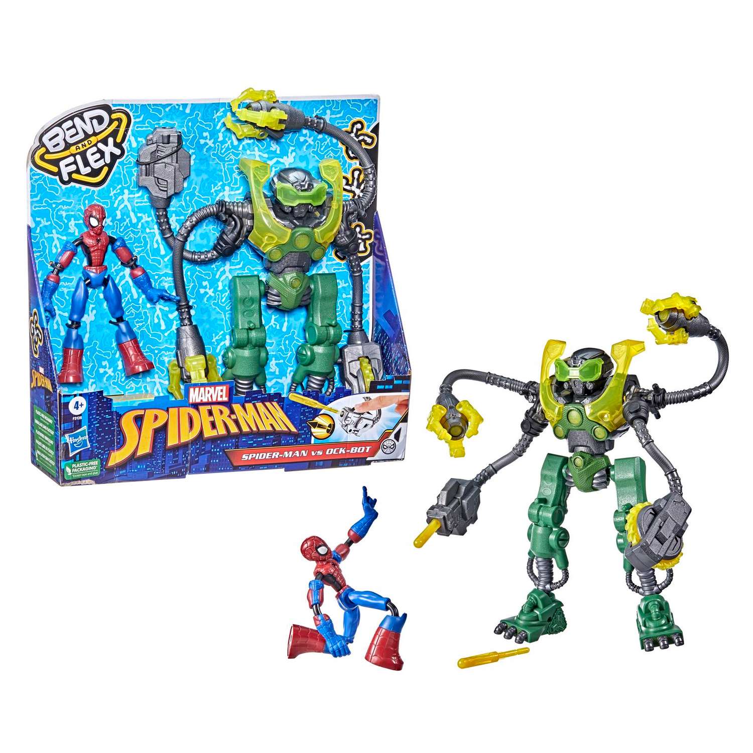 Игровой набор Hasbro Бенди Окто Бот и Человек-паук - фото 4