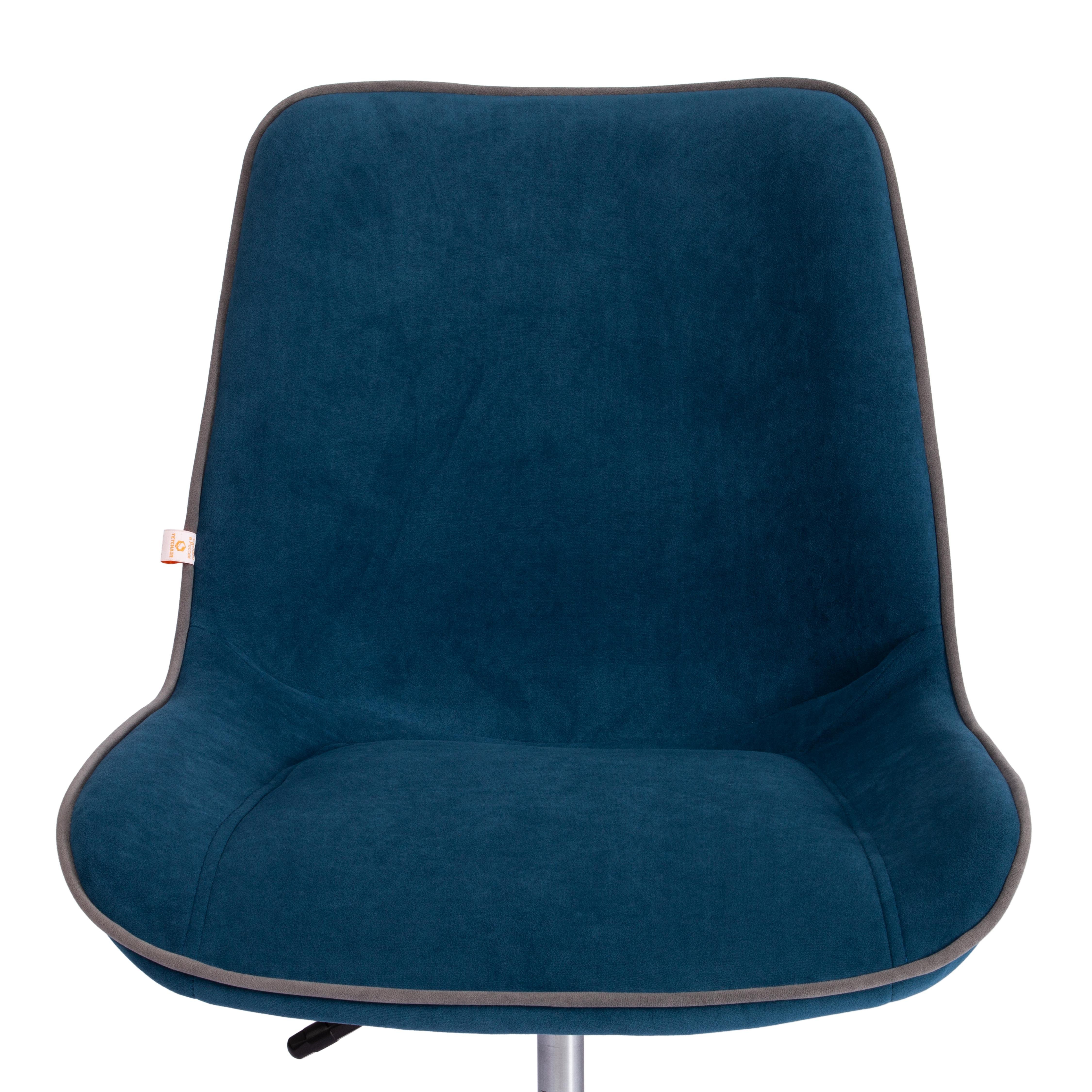 Компьютерное кресло TETCHAIR флок синий - фото 15