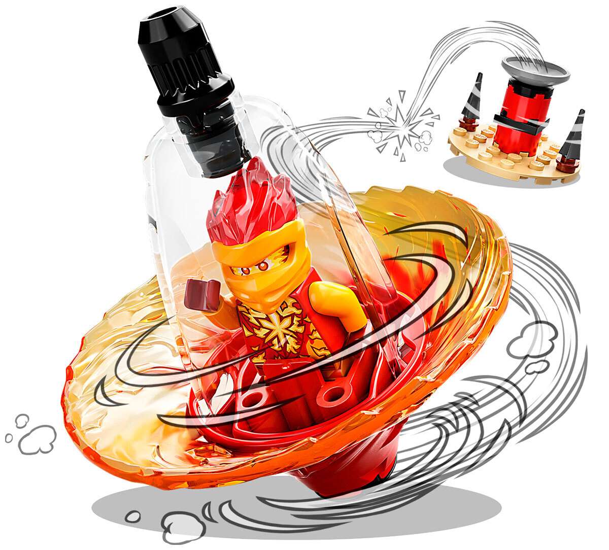 Конструктор LEGO NINJAGO Обучение кружитцу 32 дет. - фото 3