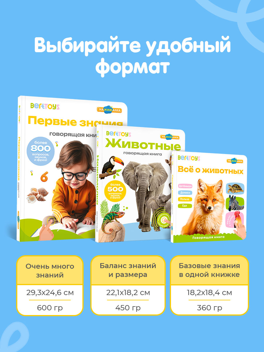 Говорящая Книга Нажималка BertToys Сонные сказки - фото 16