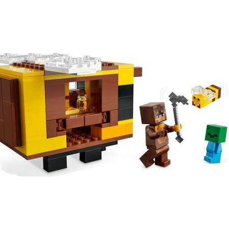 Конструктор LEGO Minecraft Пчелиный коттедж блочный