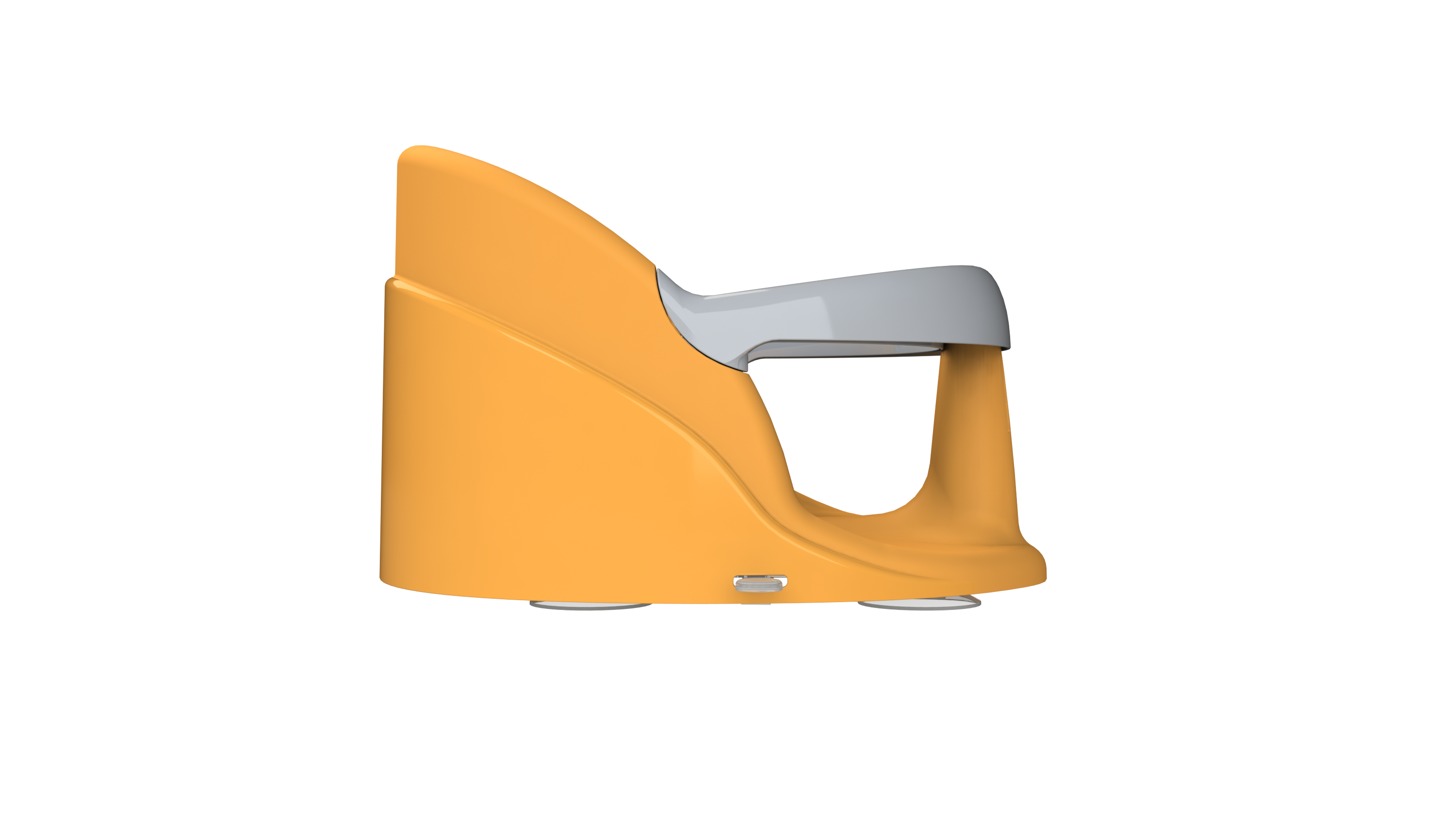 Сиденье для купания KidPlast Aura оранжевый - фото 4