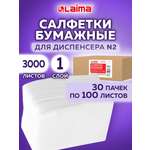 Одноразовые полотенца Лайма 100 шт.