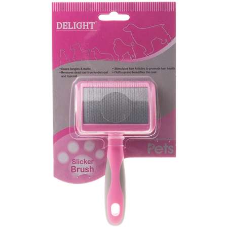 Пуходерка для кошек и собак DeLIGHT Rose мягкий корд малая 36821SR