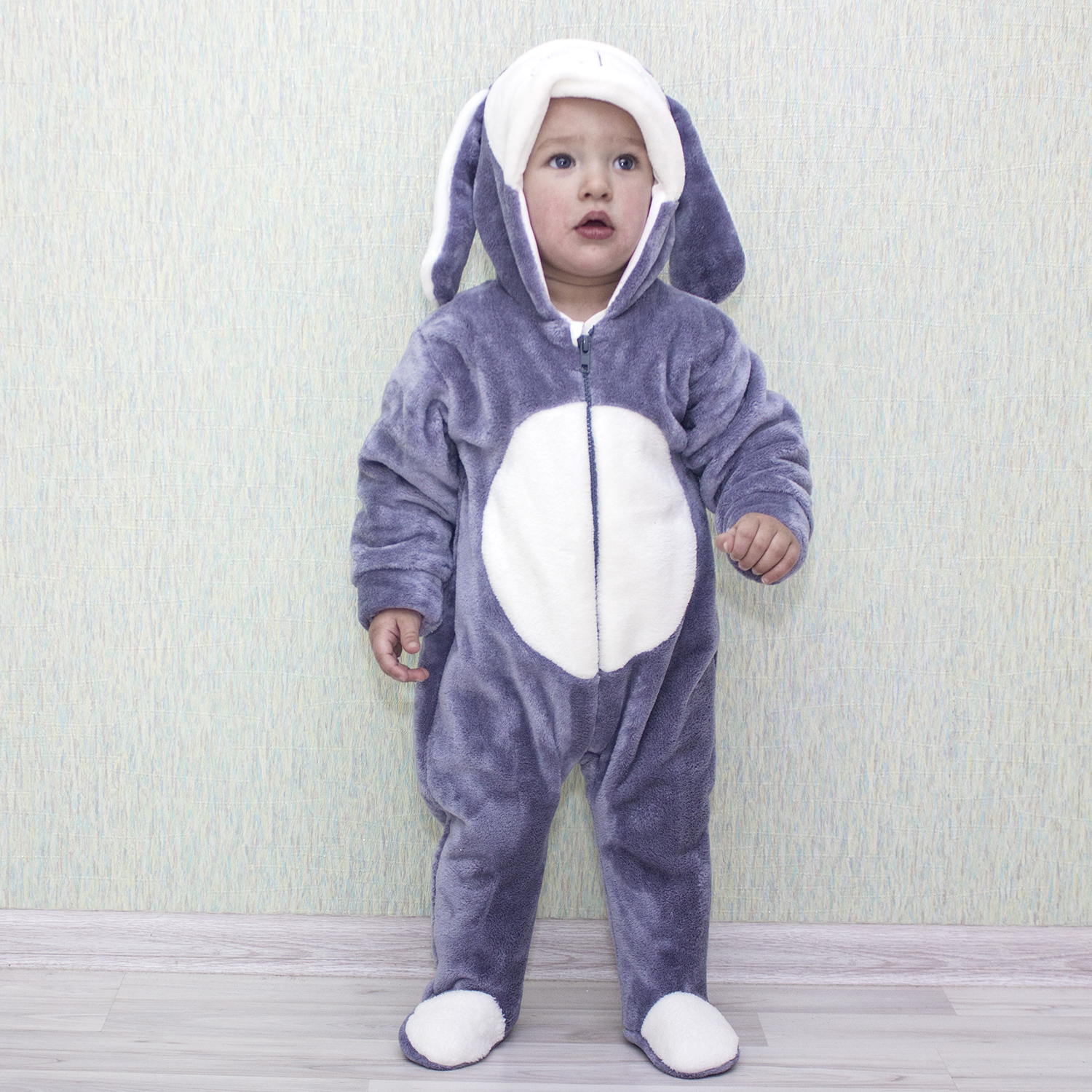 Комбинезон Осьминожка 620-86В серый - фото 1