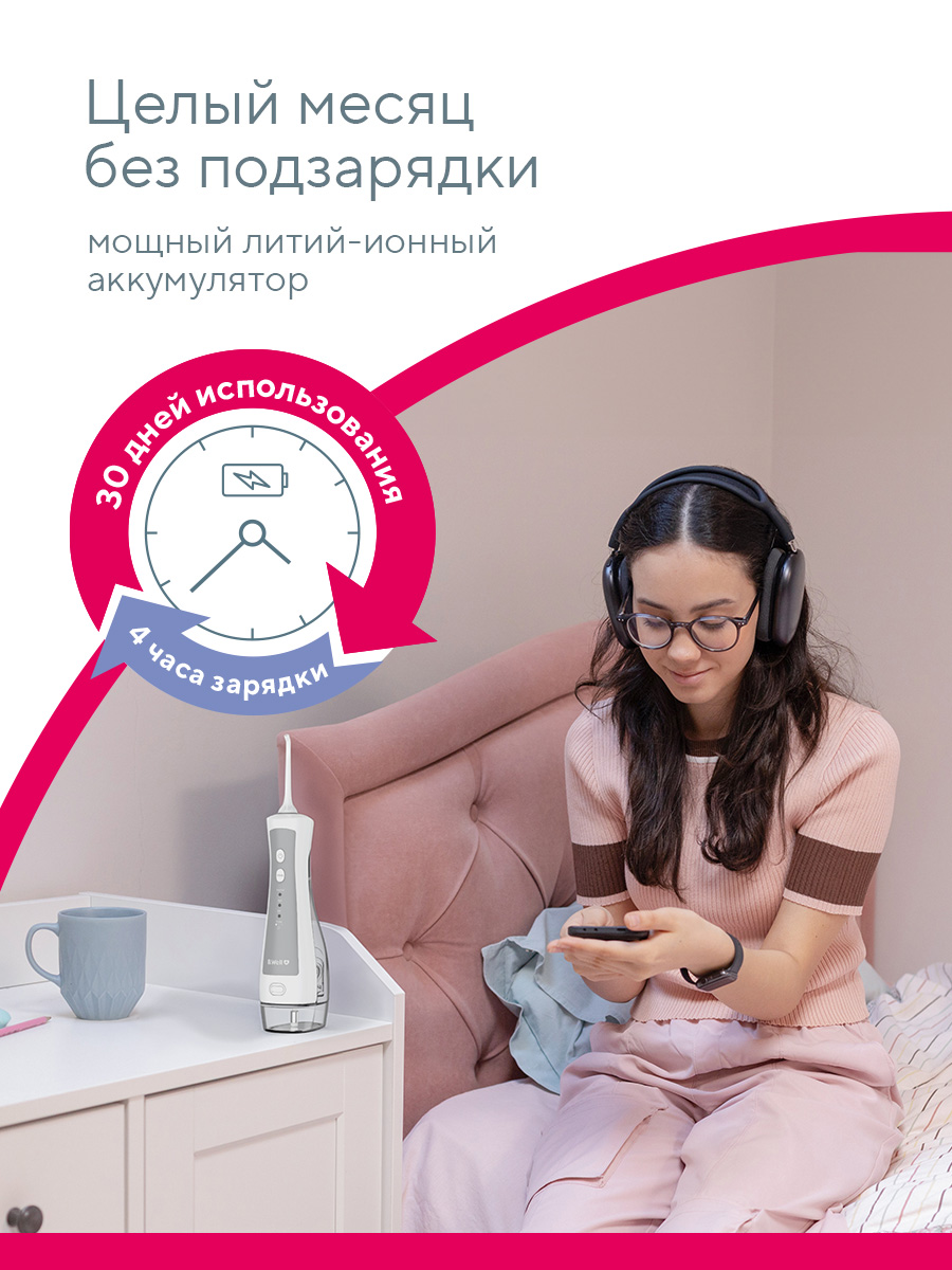 Ирригатор B.Well импульсный 4 реж. - фото 10