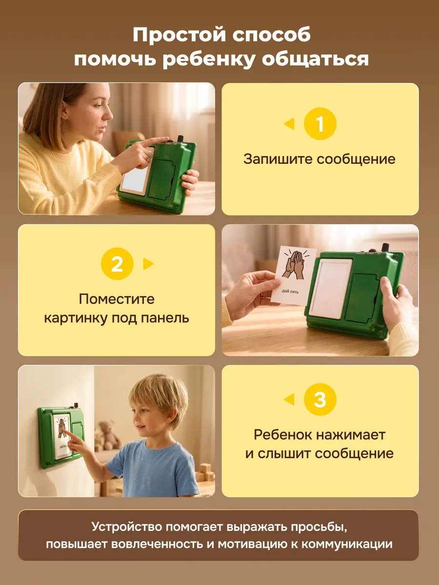 Коммуникатор настенный Лаборатория КОИ однокнопочный - фото 2