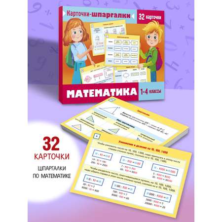 Карточки-шпаргалки Математика 1-4 класс