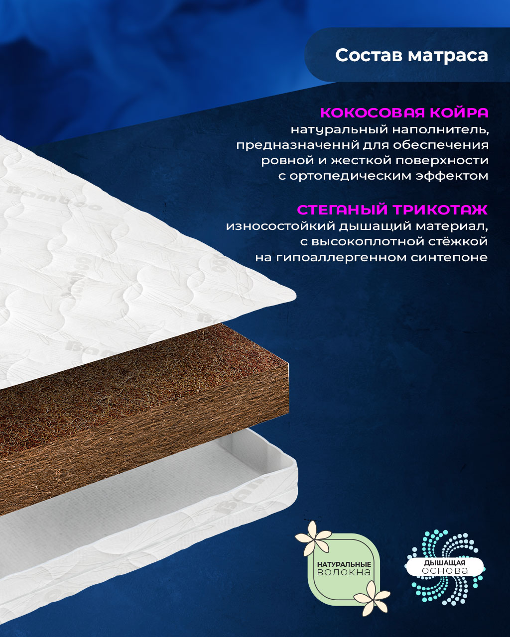 Матрас Baby Elite Кокос 6 60х120 - фото 3