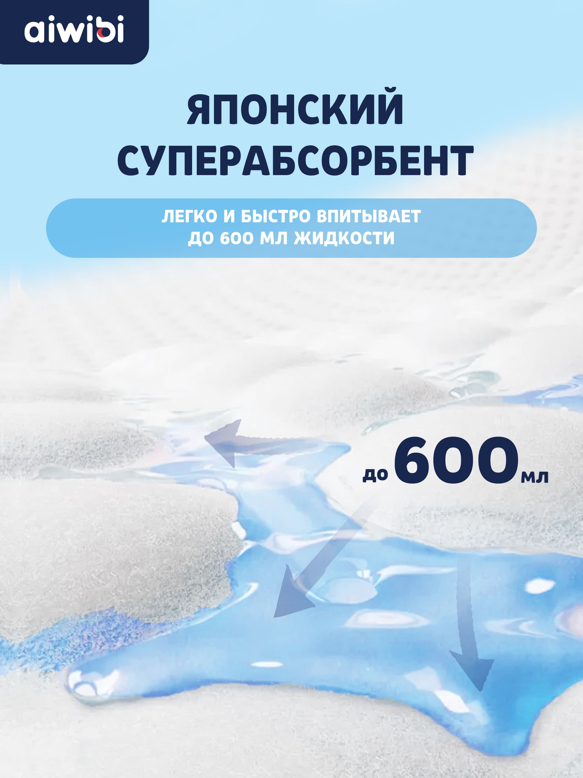 Подгузники AIWIBI Premium NB 60 шт. - фото 4