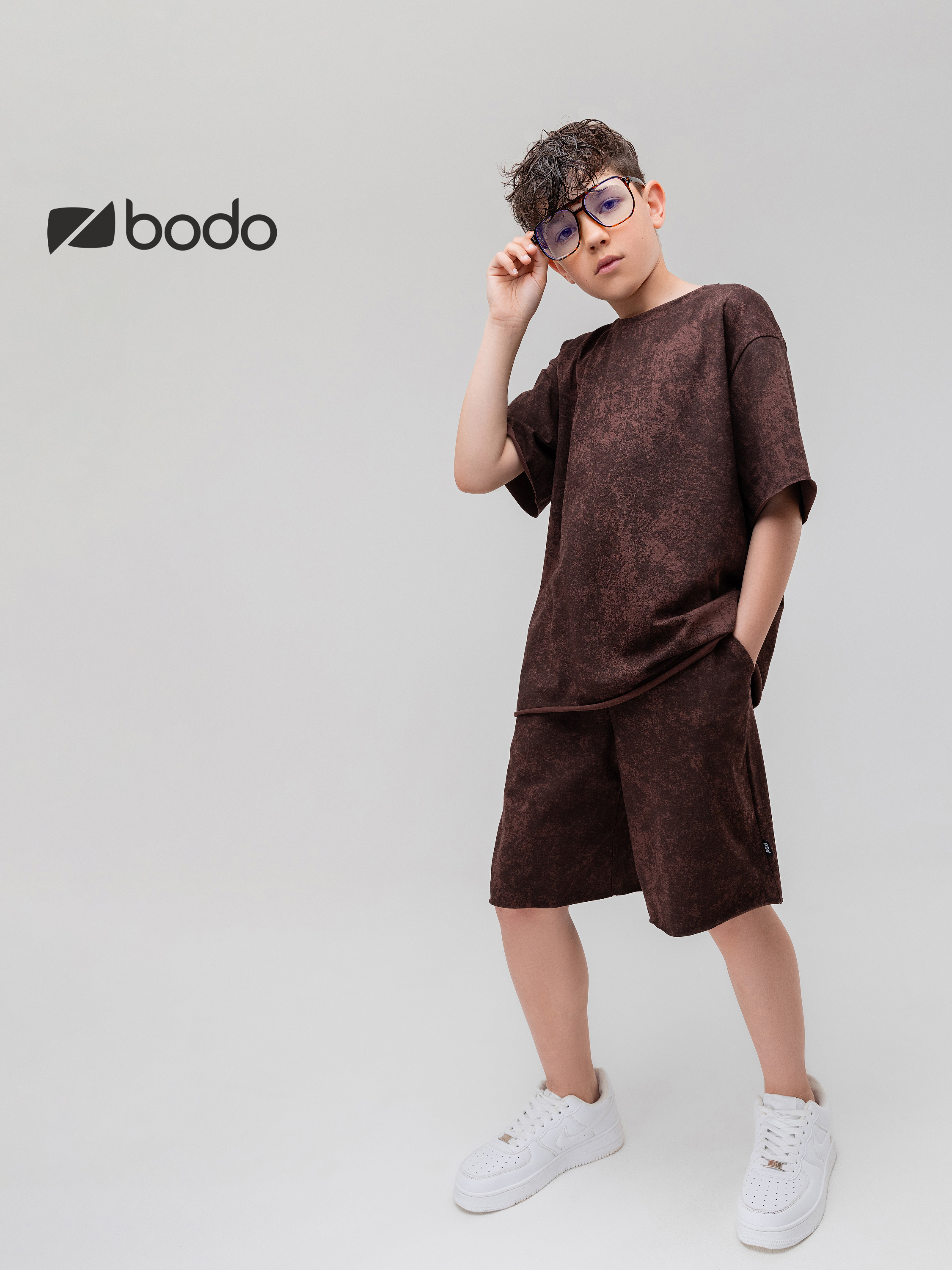 Костюм спортивный Bodo 46-152MU_коричневый - фото 3