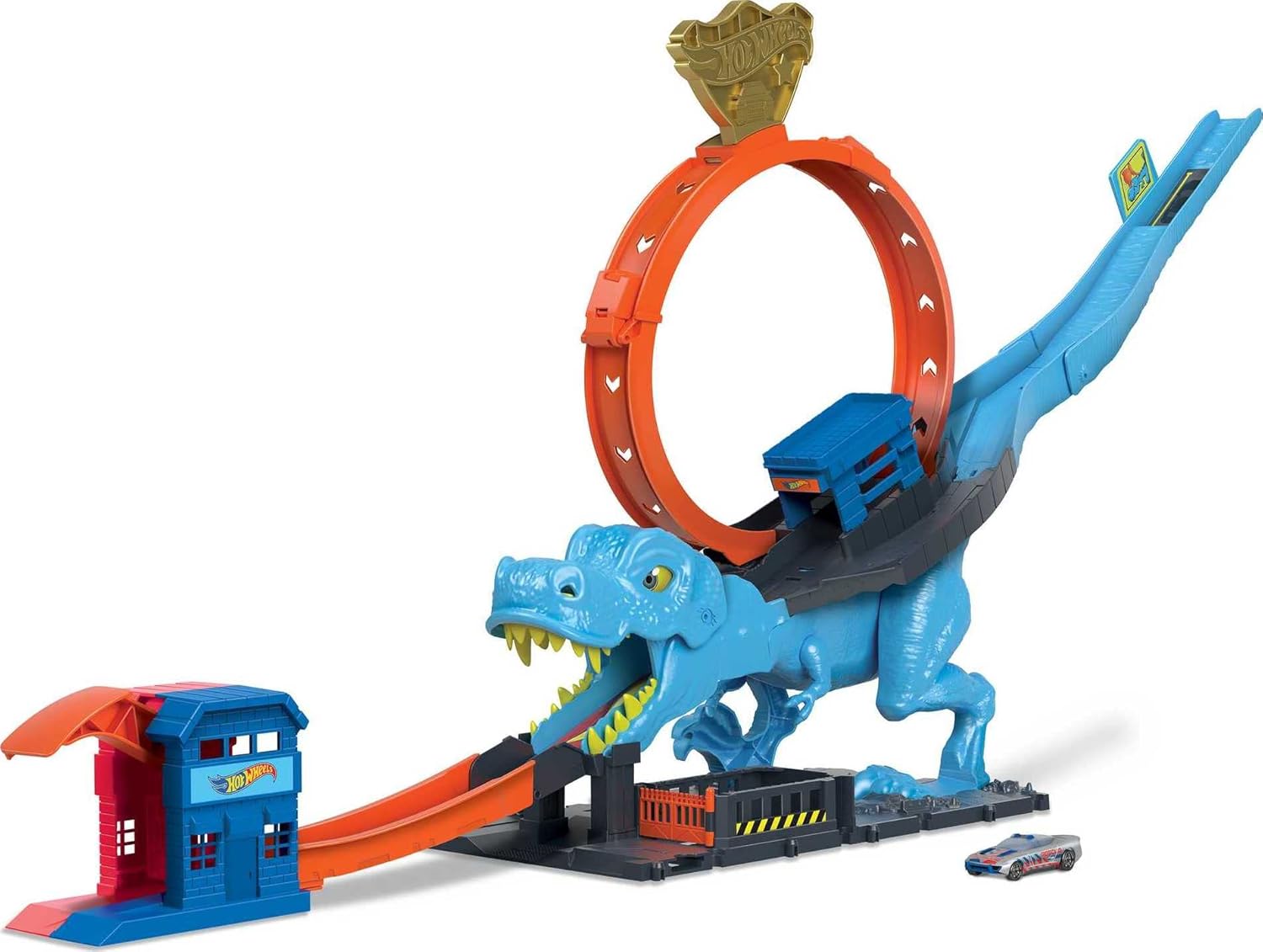 Трек Hot Wheels City T-Rex Chomp Down HNP77 - фото 1