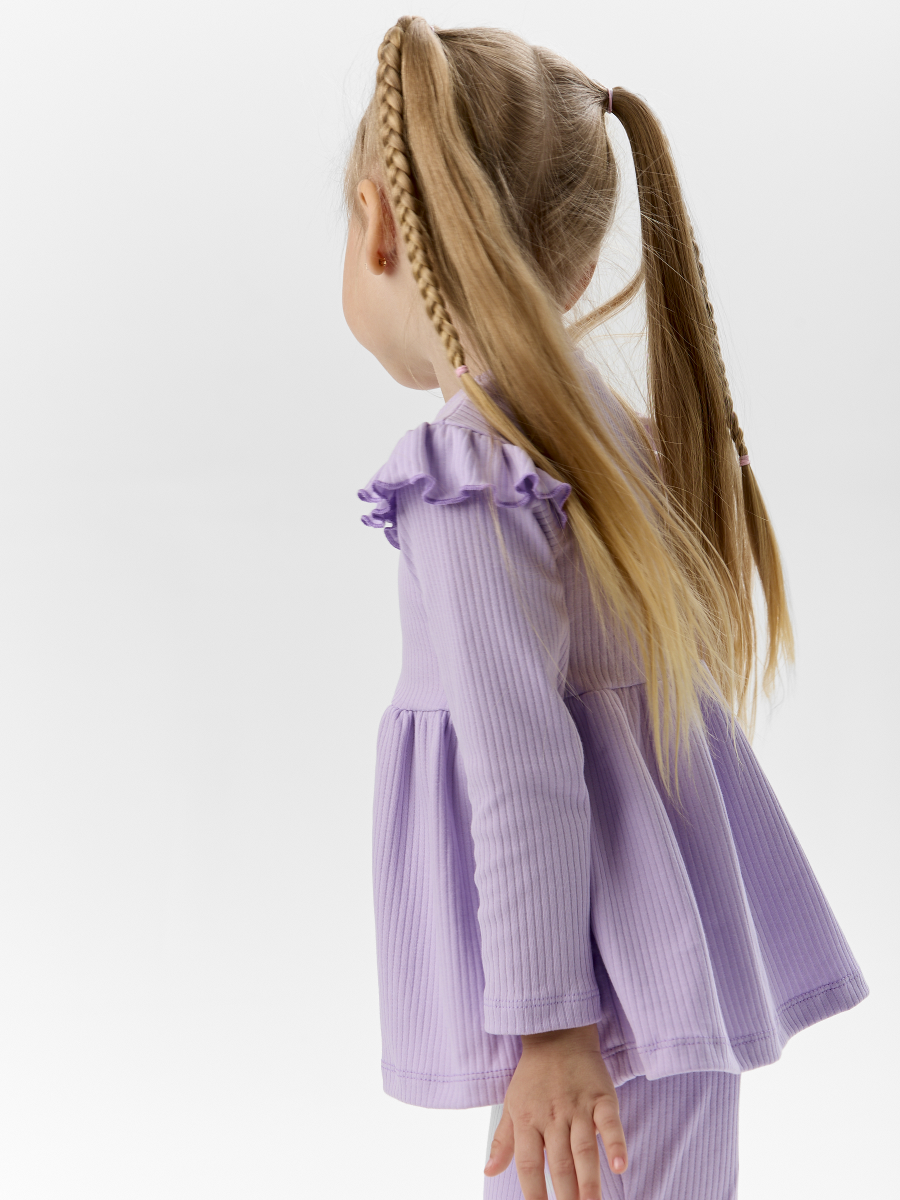 Лонгслив и брюки LEVAKIDS костюм_ласточка_сирень - фото 12