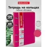 Тетрадь со сменным блоком Brauberg клетка 120 лист.