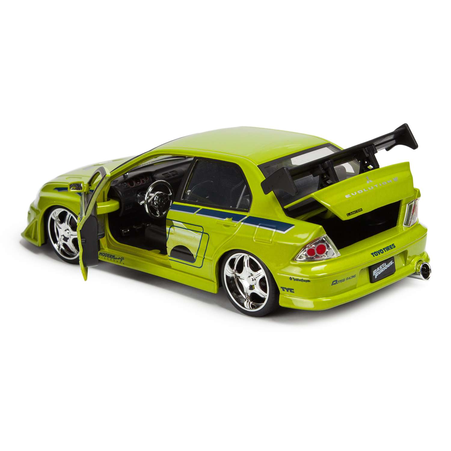 Автомобиль Fast and Furious 1:24 зеленый 99788 - фото 4