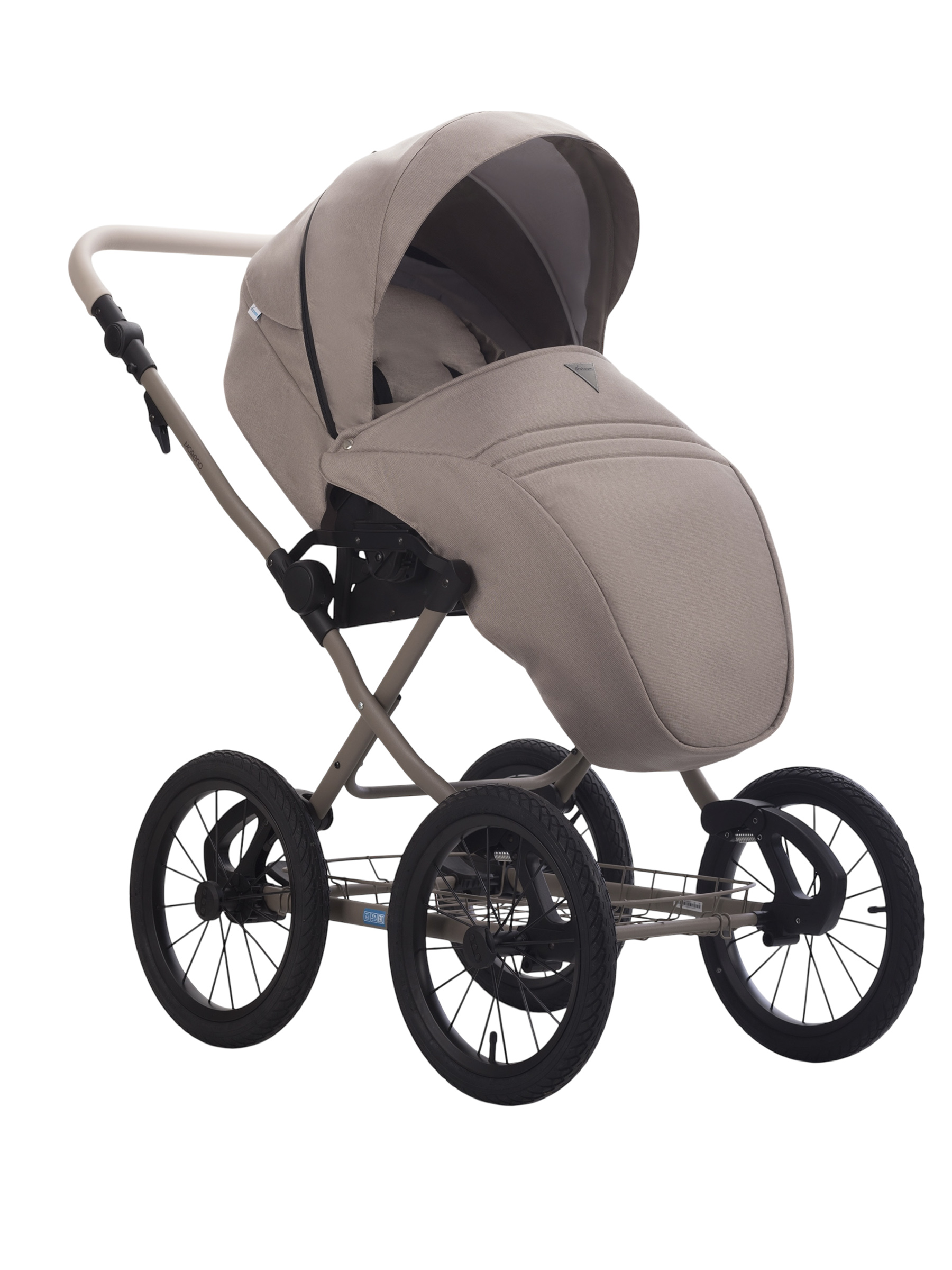 Коляска 2в1 Aroteam Moreno SL New 02 беж. Рама - фото 4