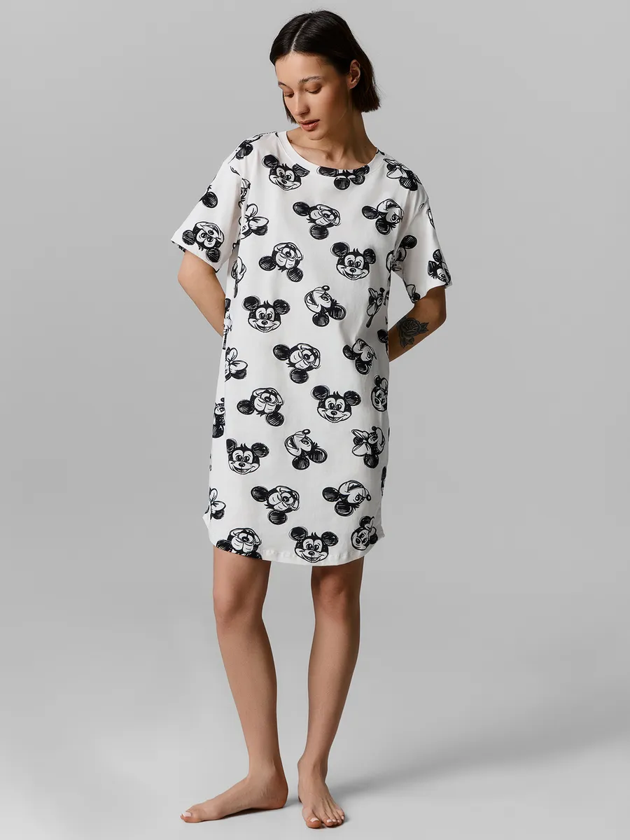 Сорочка Mark Formelle (Марк Формэль) 572371/мордочки на св.молочном - фото 1