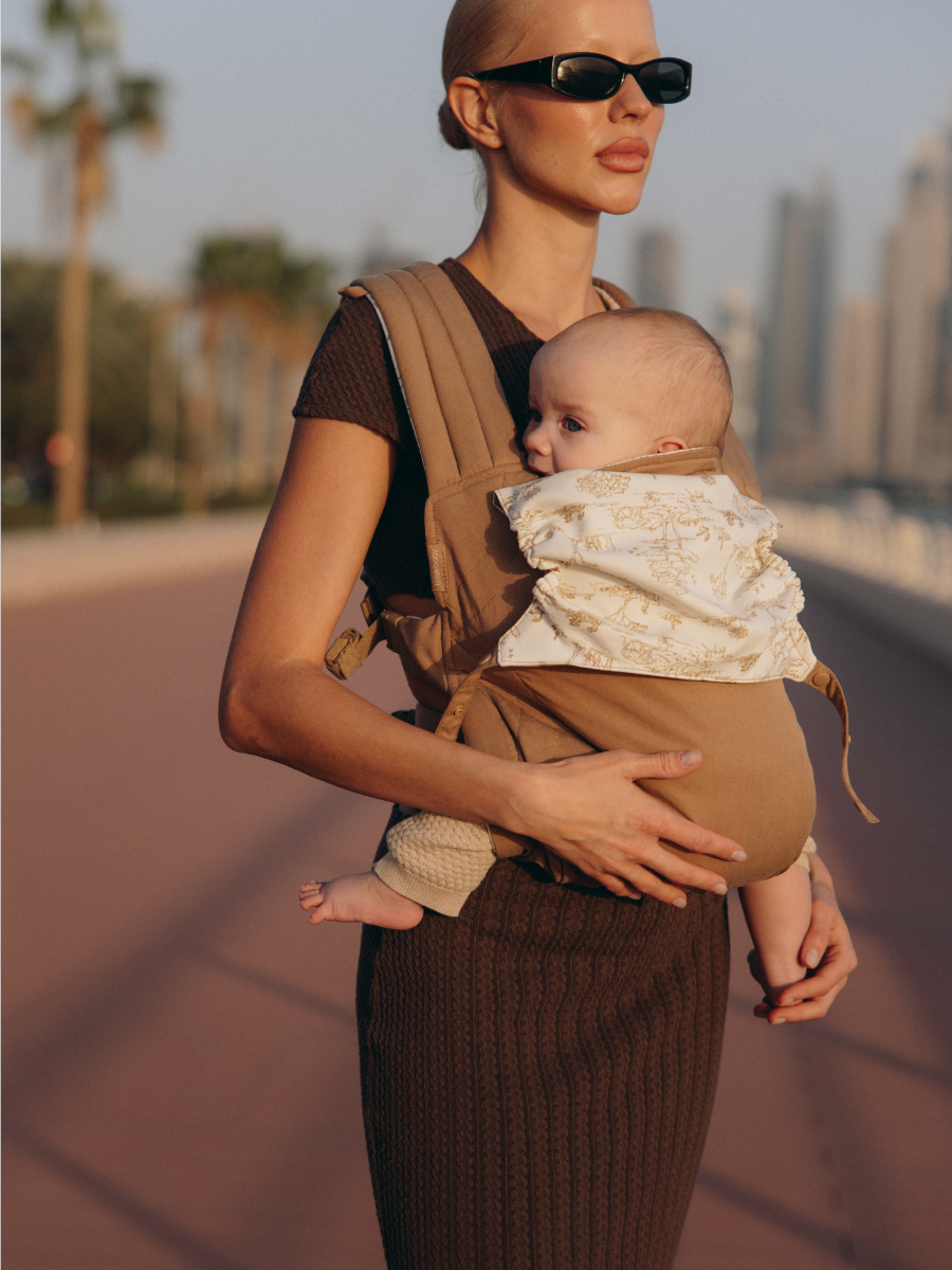 Переноска для новорожденных Timikbaby эргорюкзак бежевый - фото 1