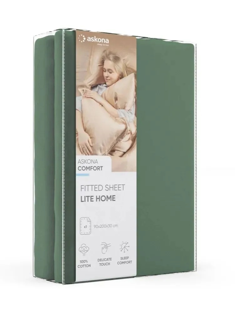 Простыня Askona Lite Home 120 x 200 см на резинке 1 шт. - фото 11