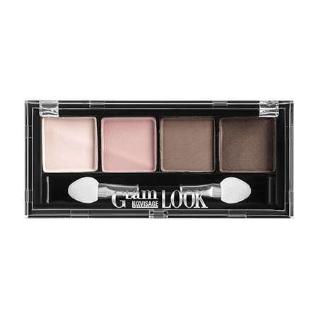 Палетка теней Luxvisage Glam look 4-х цветные тон 1