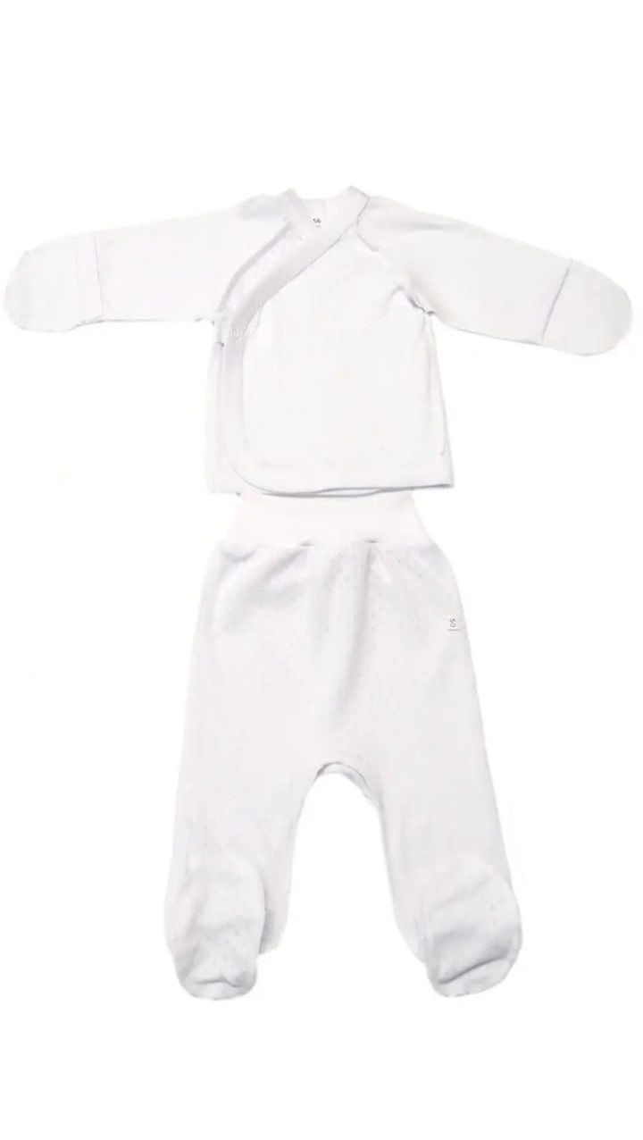 Распашонка и ползунки Рекантино 660-33 Белый - фото 1