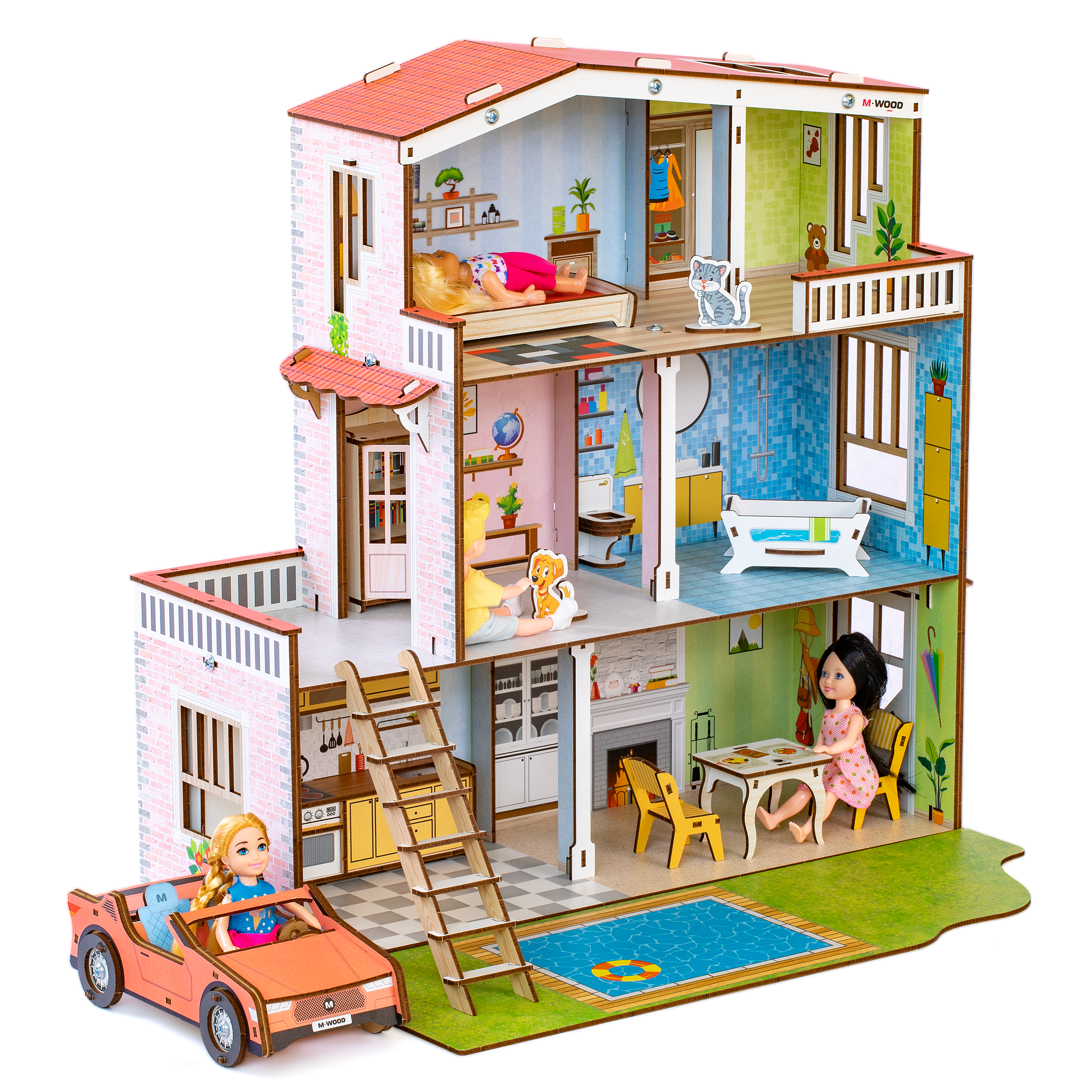Домик для кукол M-WOOD 3030 - фото 8