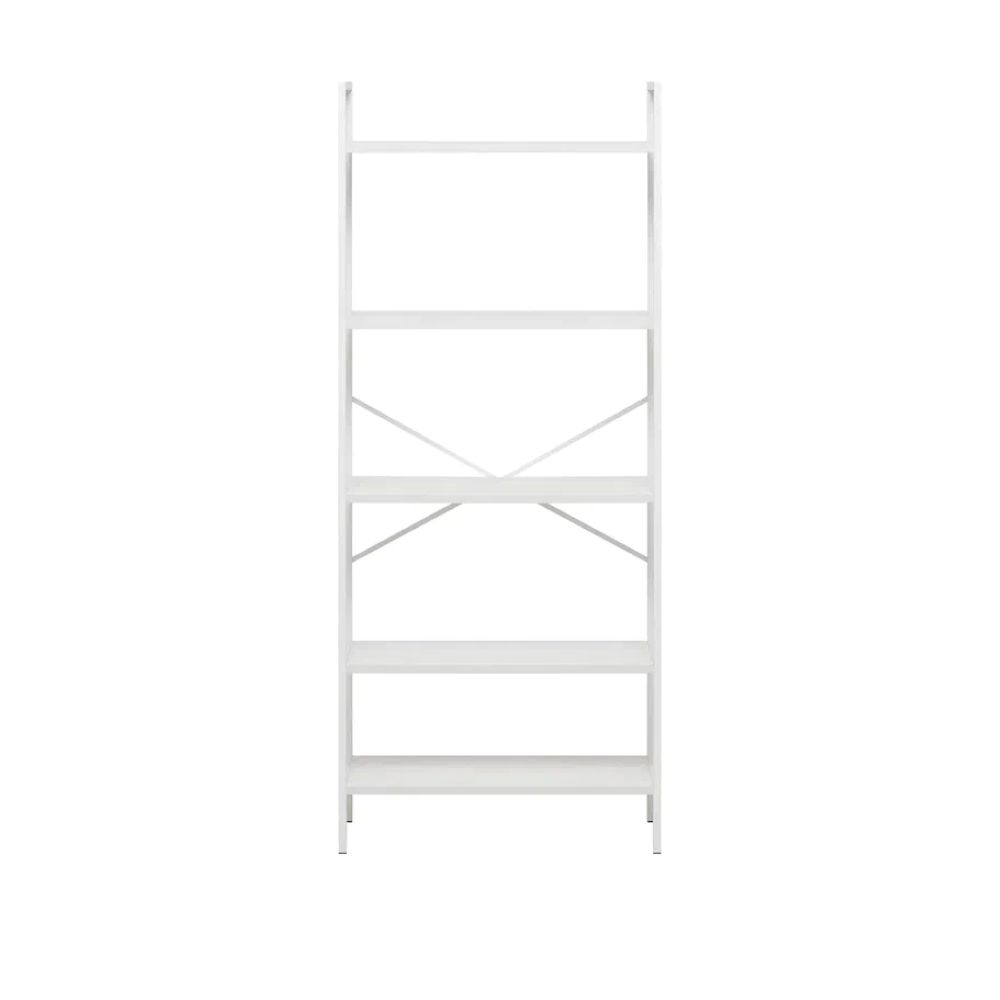 Стеллаж Leset Стилвуд 25 широкий 5 полок Белый/Белый - фото 2