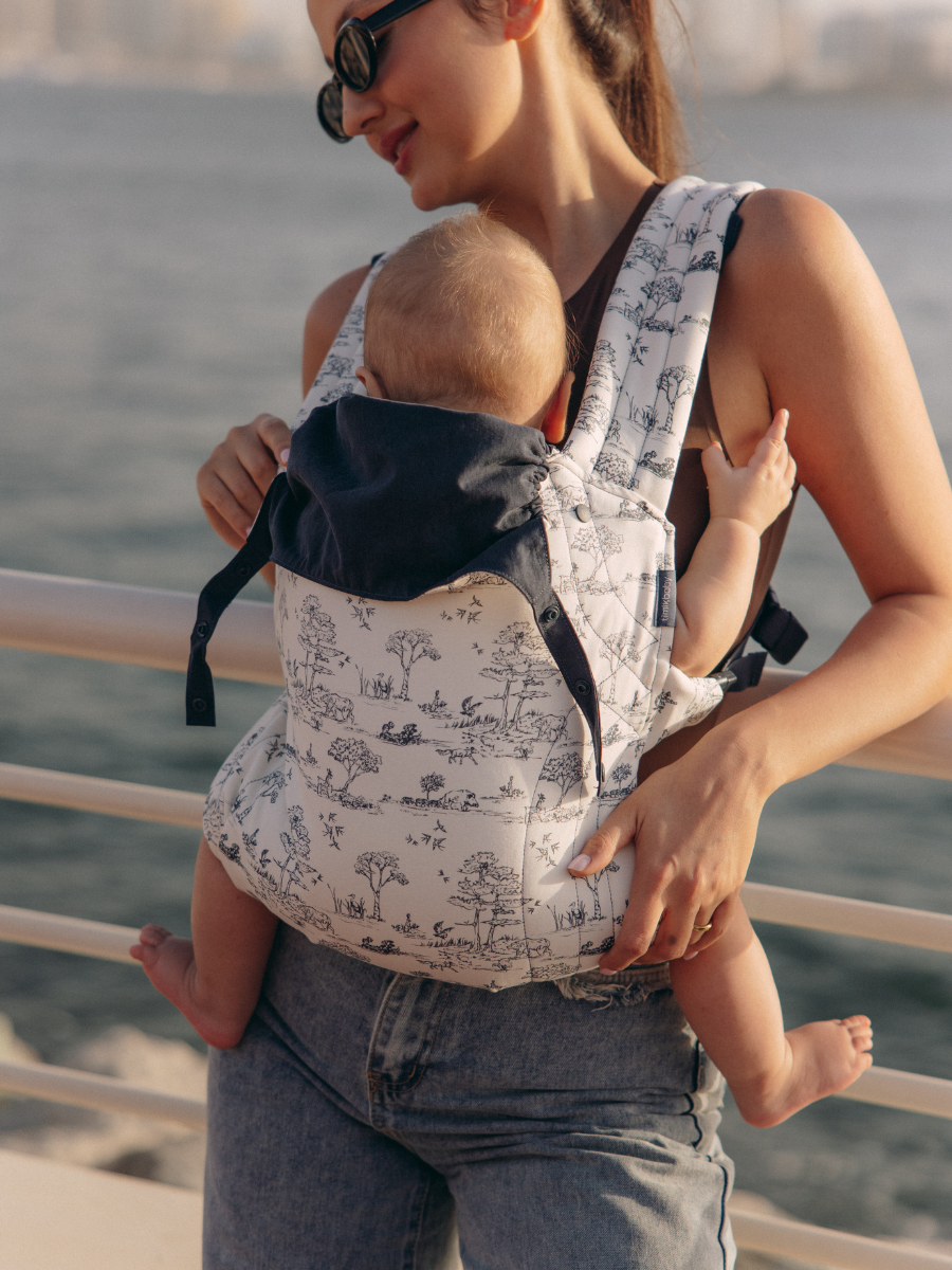 Переноска для новорожденных Timikbaby эргорюкзак синий - фото 1