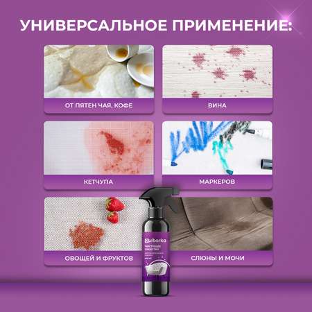 Спрей-пятновыводитель Ou!borka от грязи и пятен 500 мл