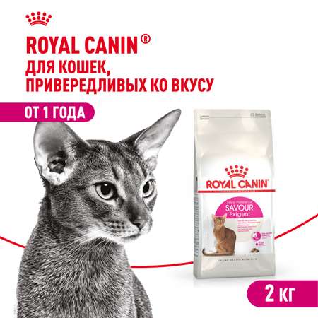 Корм сухой для кошек ROYAL CANIN Exigent Savour 2кг привередливых к вкусу продукта