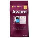 Корм для кошек AWARD 10кг с белой рыбой добавлением семян льна клюквы и цикория Sterilized для взрослых стерилизованных сухой