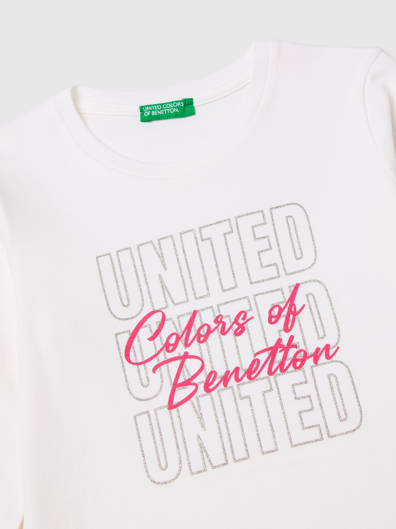 Лонгслив United Colors of Benetton 26P_3I9WC10S7_101 - фото 3