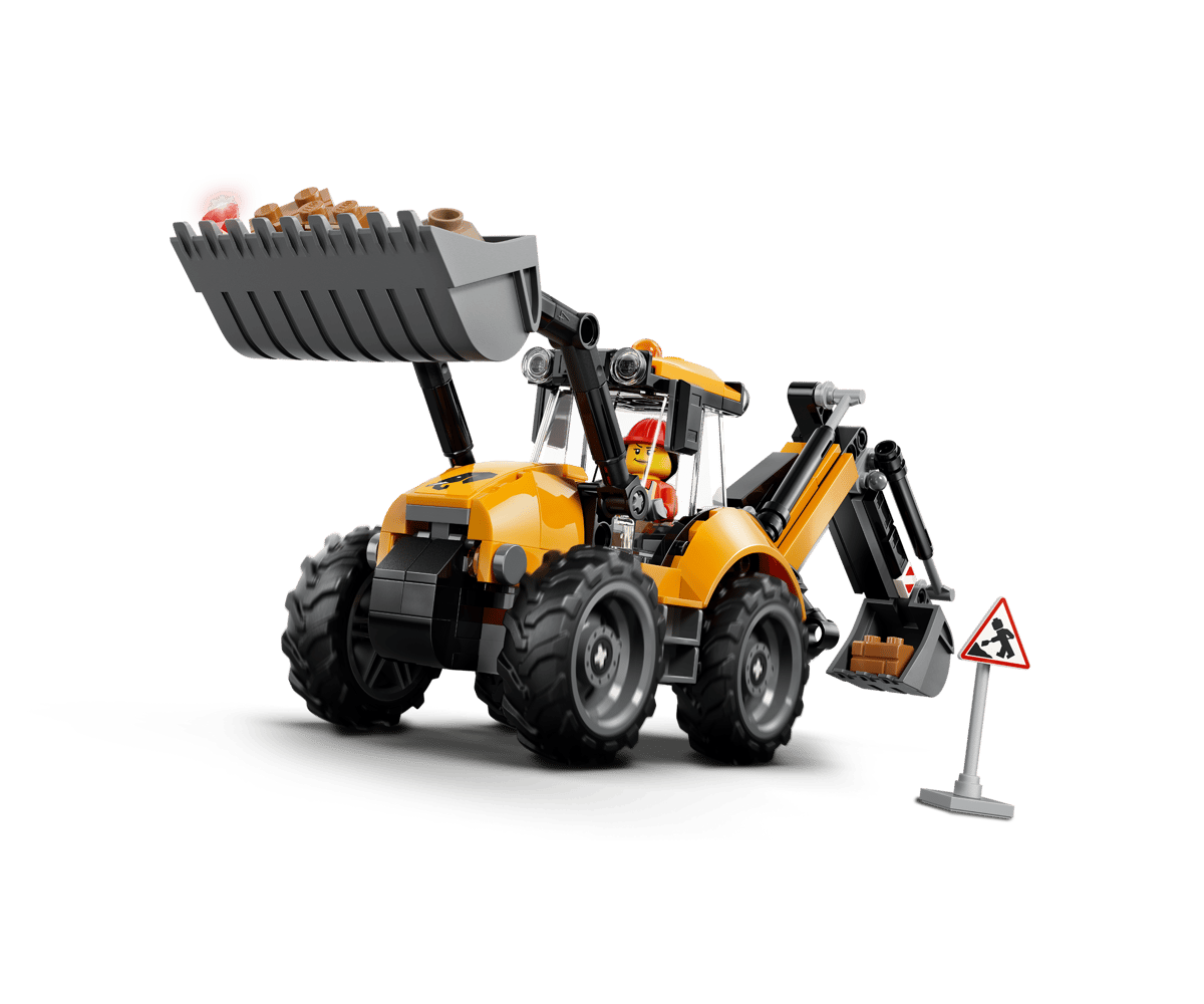 Конструктор LEGO City Желтый экскаватор-погрузчик 301 дет. - фото 3